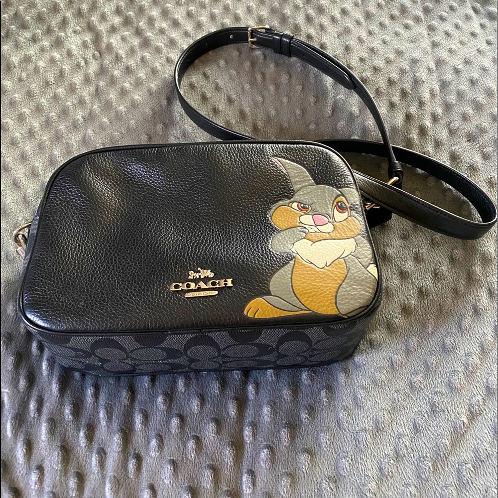 Black Coach Disney Thumper Crossbody